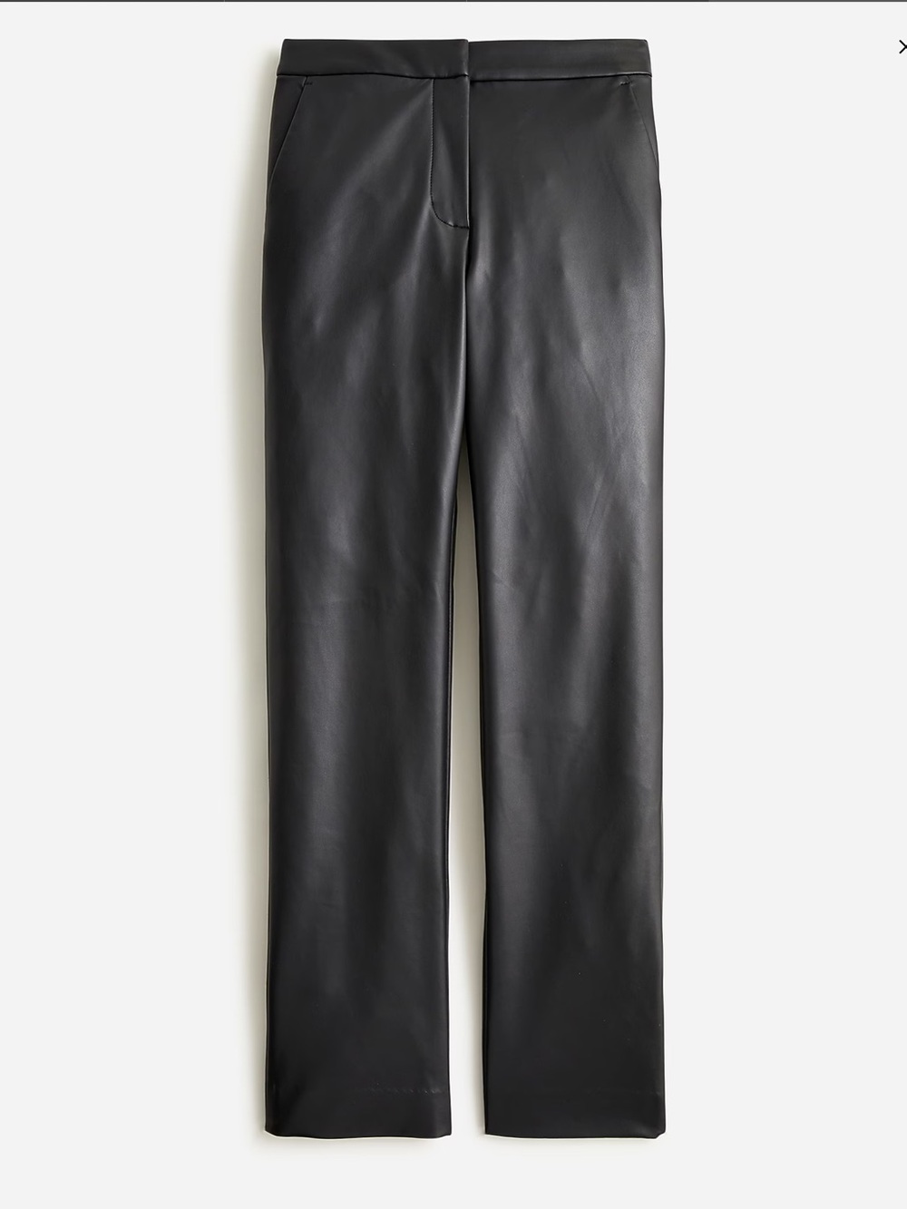 J crew Kate straight-leg pant in FAUX leather size 6 NWT